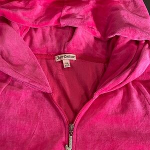 Juicy Couture Pink Velour Zip Hoodie